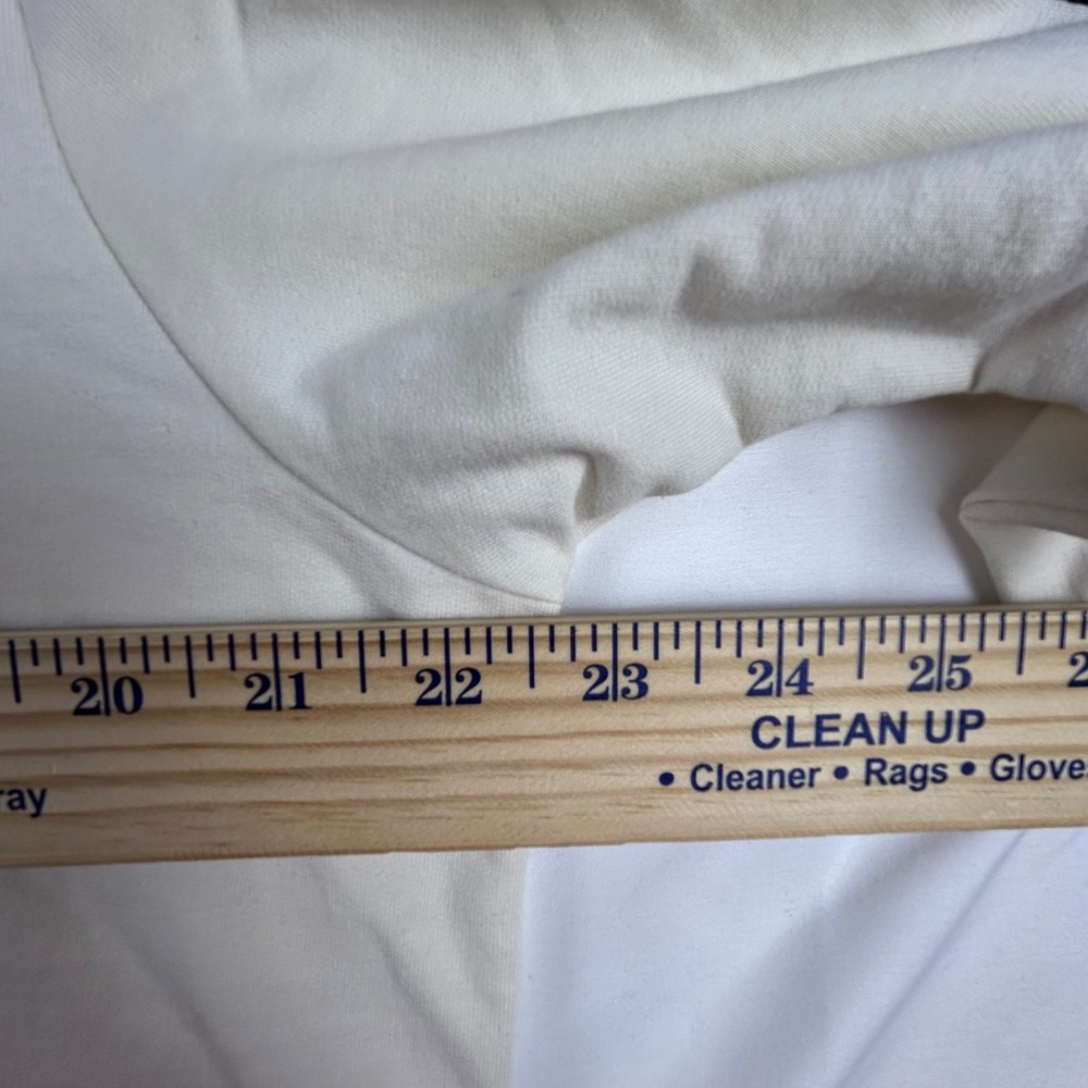 Juicy by Juicy Couture NWT Ivory Long Sleeve Sweatshirt Sz XL Black Stripe - Picture 13 of 14